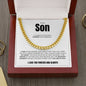 To My Son | I Closed My Eyes | Cuban Link Chain
