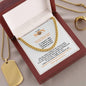 To My Son | Believe In Yourself | Cuban Link Chain | Gift for Birthday, Holidays or Just Because - ALL4THEGIFTOFIT