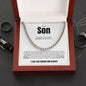 To My Son | I Closed My Eyes | Cuban Link Chain