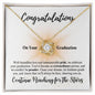 Congratulations | Continue Reaching for the Stars | Love Knot Necklace - ALL4THEGIFTOFIT