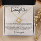 To My Daughter | The Most Precious Person In My Life | Love Knot Necklace