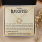 To My Daughter | A Talented, Beautiful Young Woman | Love Knot Necklace