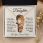 To My Daughter - I Will Always Have Your Back | Love Knot Necklace