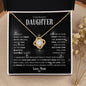 To My Beautiful Daughter | I am so Proud of You | Love Mom | Love Knot Necklace - ALL4THEGIFTOFIT