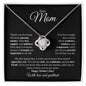 Dear Mom | You are My Best Friend | Love Knot Necklace - Gift for Mother's Day - ALL4THEGIFTOFIT