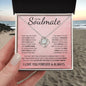 To My Soulmate | You Were My Missing Piece | Love Knot Necklace - Gift for Wife, Fiancée, Girlfriend 🎁
