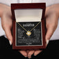 To My Beautiful Daughter | I am so Proud of You | Love Mom | Love Knot Necklace - ALL4THEGIFTOFIT