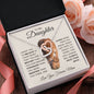To My Daughter | I Will Always Have Your Back | Interlocking Hearts Necklace