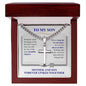 To My Son | Always in My Heart | Mom | Cuban Chain with Artisan Cross Necklace - ALL4THEGIFTOFIT