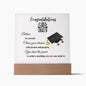 Congratulations Class of 2023 | Believe in Yourself | Square Acrylic Plaque (LED Option) - ALL4THEGIFTOFIT