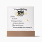 Congratulations Graduate 2023 | You Have The Power | Square Acrylic Plaque (LED Option) - ALL4THEGIFTOFIT