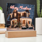 Merry Christmas Square Acrylic Plaque