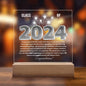 Class of 2024 | SW | A Beautiful Beginning | Square Acrylic LED Plaque