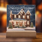 Merry Christmas From Our Home To Yours Square Acrylic Plaque