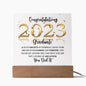 Congratulations 2023 Graduate | Believe in Yourself | Square Acrylic Plaque (LED Option) - ALL4THEGIFTOFIT