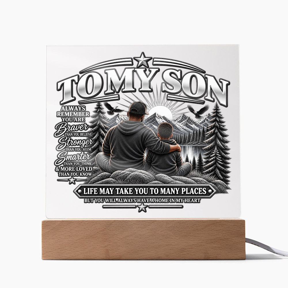 To My Son - Home in My Heart Black & White 2