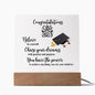 Congratulations Class of 2023 | Chase Your Dreams | Square Acrylic Plaque (LED Option) - ALL4THEGIFTOFIT