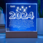 Class of 2024 | SW | A Beautiful Beginning | Square Acrylic LED Plaque