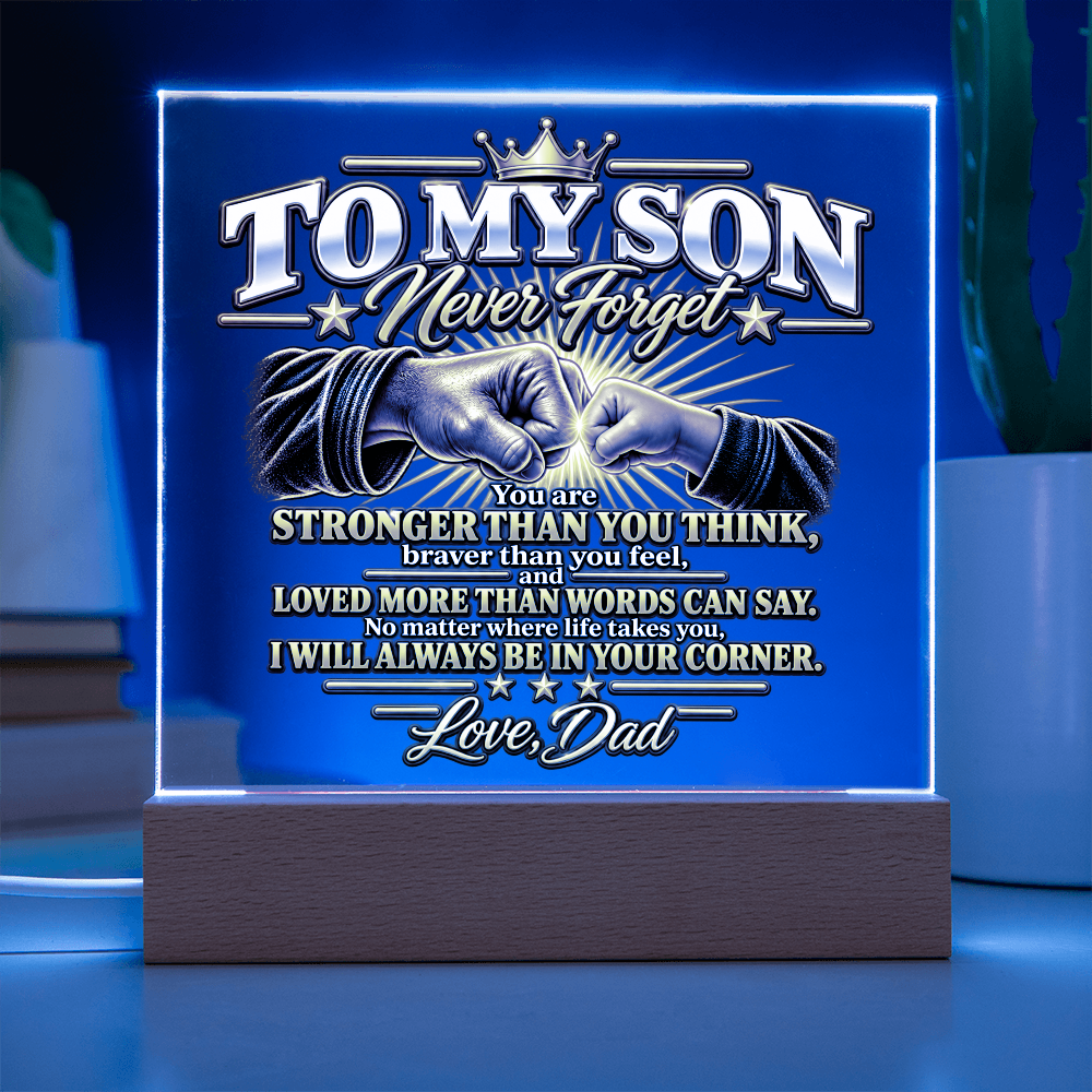 To My Son - Never Forget Fist Bump 2