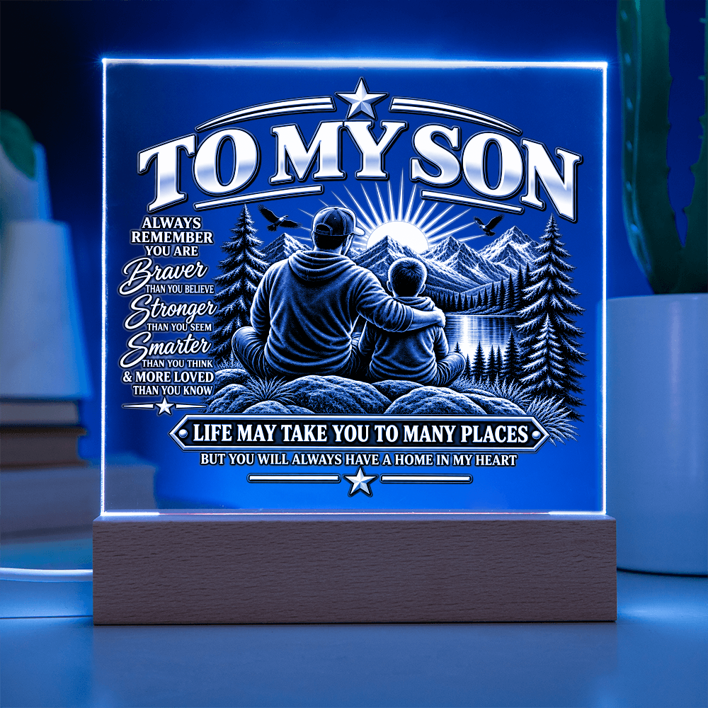 To My Son - Home in My Heart Black & White