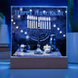 Happy Hanukkah Square Acrylic Plaque