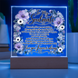 To My Soulmate Floral Acrylic Plaque