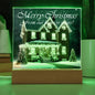 Merry Christmas From Our Home To Yours Square Acrylic Plaque