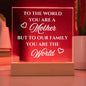 Mother You Are The World | Acrylic Plaque