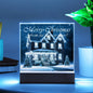 Merry Christmas From Our Home To Yours Square Acrylic Plaque