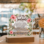 To My Soulmate Floral Acrylic Plaque