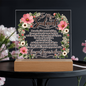 To My Soulmate Floral Acrylic Plaque