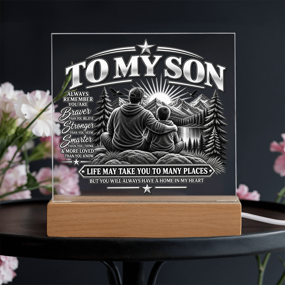 To My Son - Home in My Heart Black & White