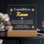 Raven Master's Degree Plaque