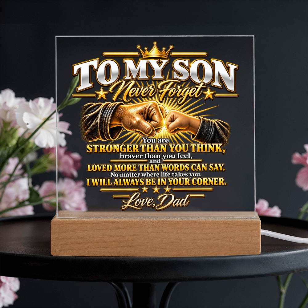 To My Son - Never Forget Fist Bump 2