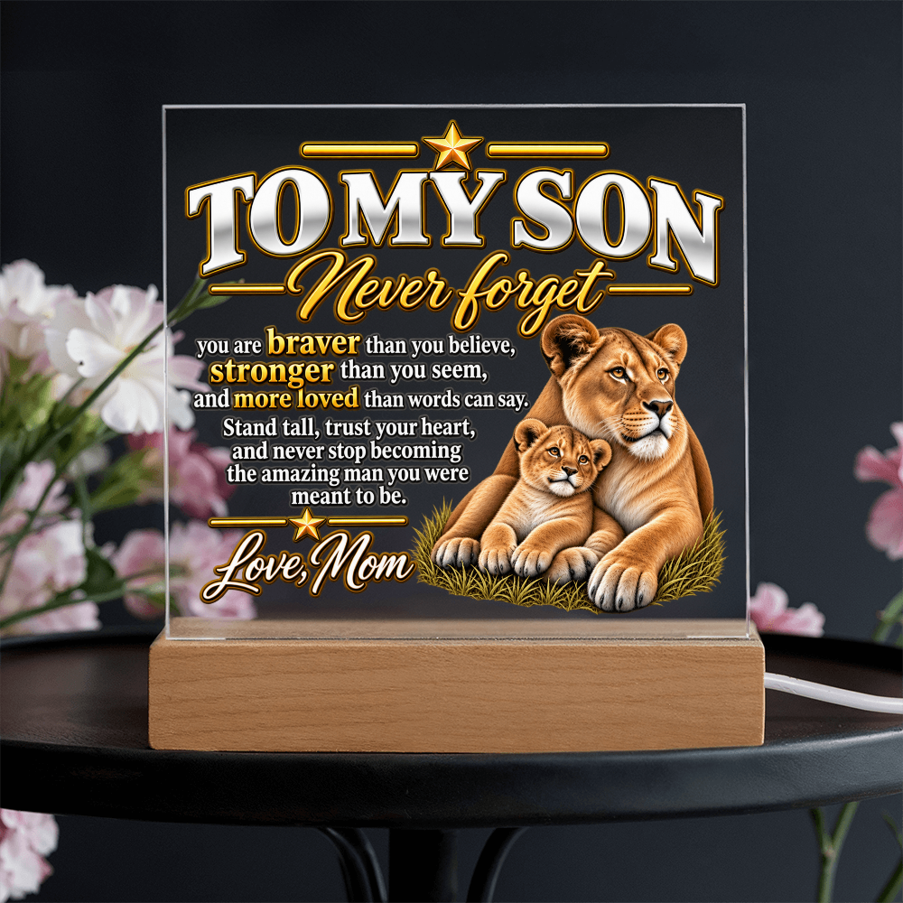 To My Son -Never Forget- Love, Mom