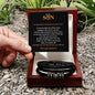 To My Son | Remember to be Awesome - Black Design| Men's "Love You Forever" Bracelet - ALL4THEGIFTOFIT
