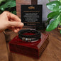 To My Son | Remember to be Awesome - Black Design| Men's "Love You Forever" Bracelet - ALL4THEGIFTOFIT