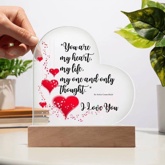 You are My Heart Acrylic Plaque