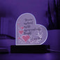 You are My Heart Acrylic Plaque