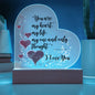 You are My Heart Acrylic Plaque