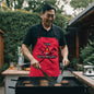 Dad The Grill Master Apron - Red