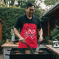 Dad The Grill Master Apron - Red WB