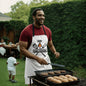 Dad The Grill Master  Apron - White Black