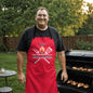 Dad The Grill Master Apron - Red WB
