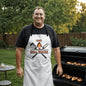 Dad The Grill Master Apron - White RB