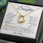 To My Beautiful Daughter | The Most Beautiful Chapter | Love Mom | Love Knot Necklace - ALL4THEGIFTOFIT