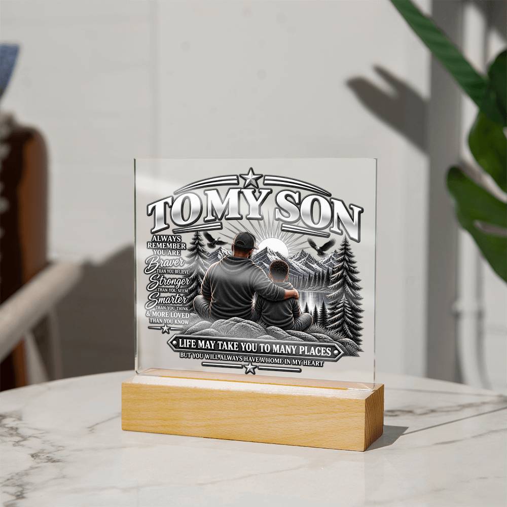 To My Son - Home in My Heart Black & White 2