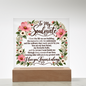 To My Soulmate Floral Acrylic Plaque
