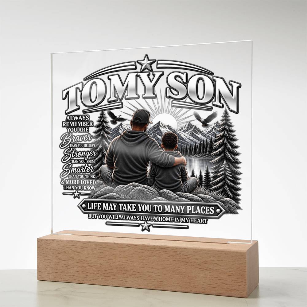 To My Son - Home in My Heart Black & White 2