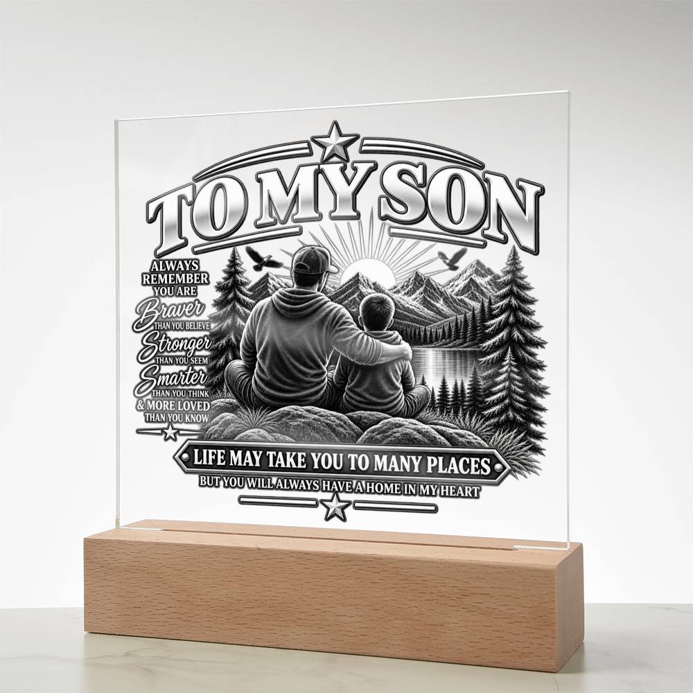 To My Son - Home in My Heart Black & White
